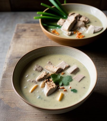 Thai Chicken & Coconut Milk Soup (Tom Ka Gai or Kai Tom recipe image