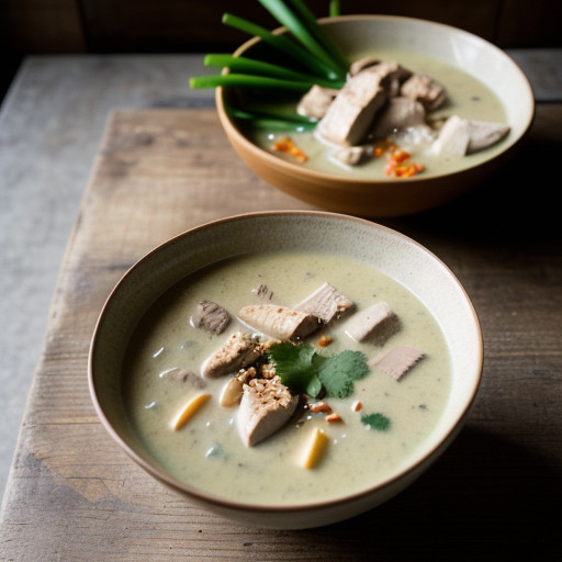 Thai Chicken & Coconut Milk Soup (Tom Ka Gai or Kai Tom recipe image