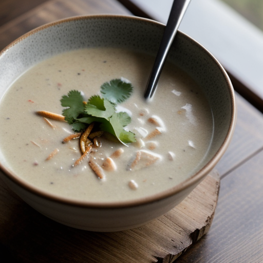 Thai Chicken & Coconut Milk Soup recipe image