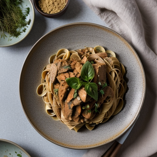 Thai Chicken Peanut Butter Pasta recipe image