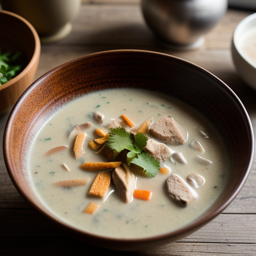Thai Chicken and Coconut Milk Soup (Tom Ka Gai or Kai Tom Ga recipe image