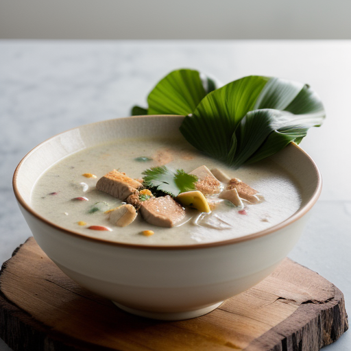 Thai Chicken and Coconut Milk Soup (Tom Ka Gai or Kai Tom recipe image