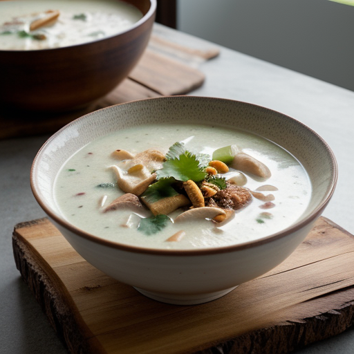 Thai Chicken and Coconut Milk Soup (Tom Ka Gai or Kai Tom recipe image