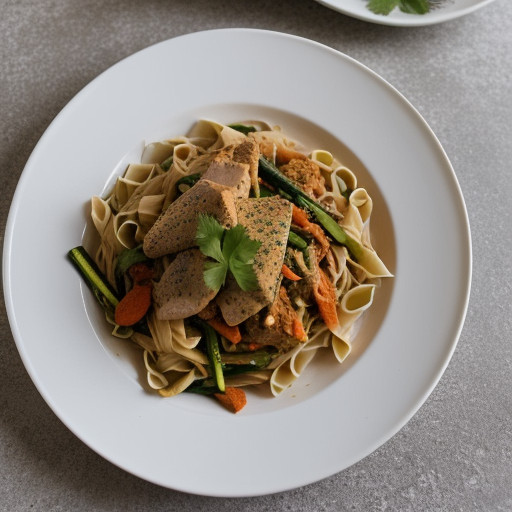 Thai Chicken and Pasta recipe image