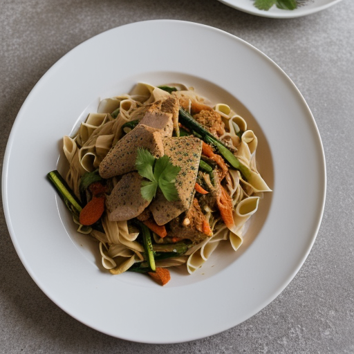 Thai Chicken and Pasta recipe image