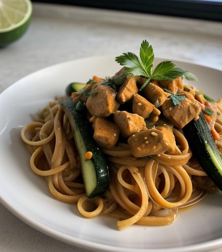 Thai Chicken and Pasta recipe image