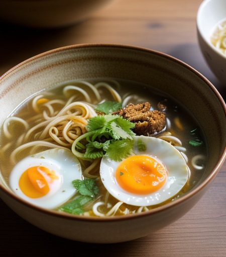 Thai Egg Noodles & Pork Soup (Ba Mee Nam recipe image