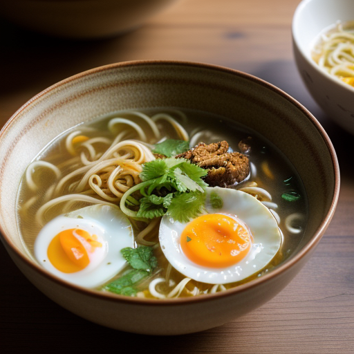 Thai Egg Noodles & Pork Soup (Ba Mee Nam recipe image
