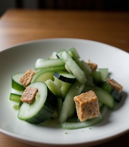 Thai Fresh Cucumber Salad (Taeng Kwa Brio Wan recipe image