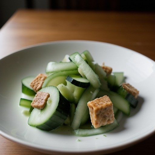 Thai Fresh Cucumber Salad (Taeng Kwa Brio Wan recipe image