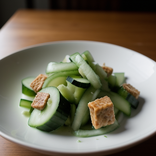 Thai Fresh Cucumber Salad (Taeng Kwa Brio Wan recipe image
