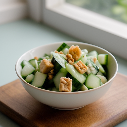 Thai Fresh Cucumber Salad (Taeng Kwa Brio Wan recipe image