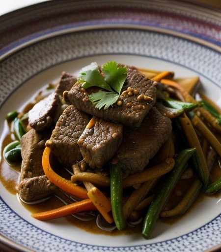 Thai Fried Beef With Red Curry recipe image