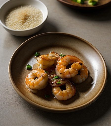 Thai Garlic Prawns recipe image