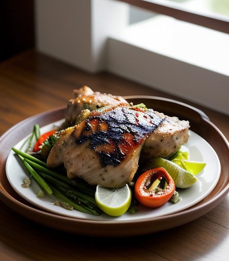 Thai Grilled Chicken - Midsummer Thai Dinner recipe image