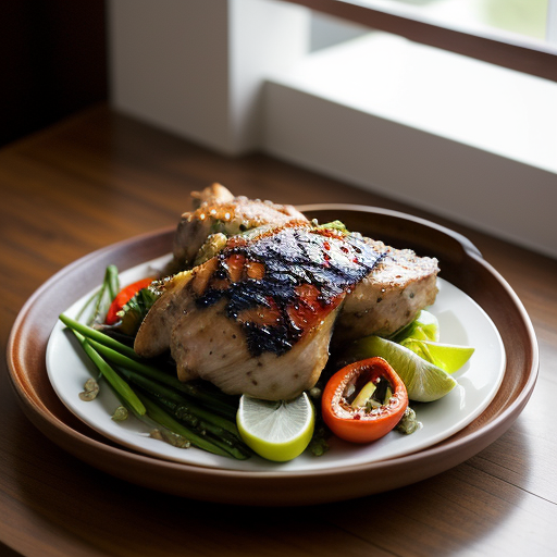 Thai Grilled Chicken - Midsummer Thai Dinner recipe image