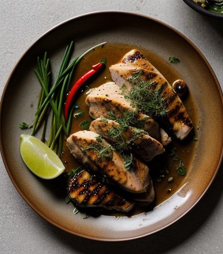Thai Grilled Chicken - Midsummer Thai Dinner recipe image
