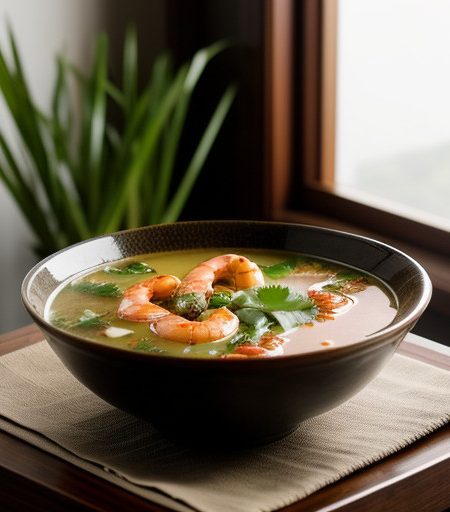 Thai Hot & Sour Shrimp Soup (Tom Yum Goong recipe image