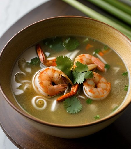 Thai Hot & Sour Shrimp Soup (Tom Yum Goong recipe image