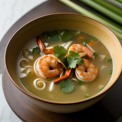 Thai Hot & Sour Shrimp Soup (Tom Yum Goong recipe image