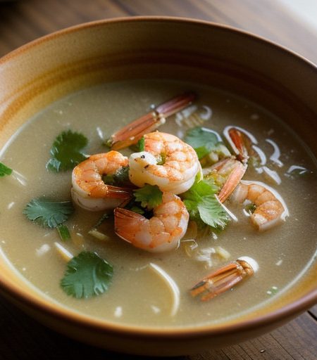 Thai Lemon Grass Soup With Shrimp recipe image