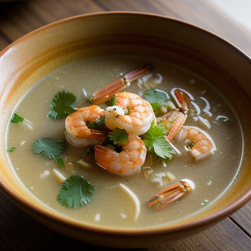 Thai Lemon Grass Soup With Shrimp recipe image