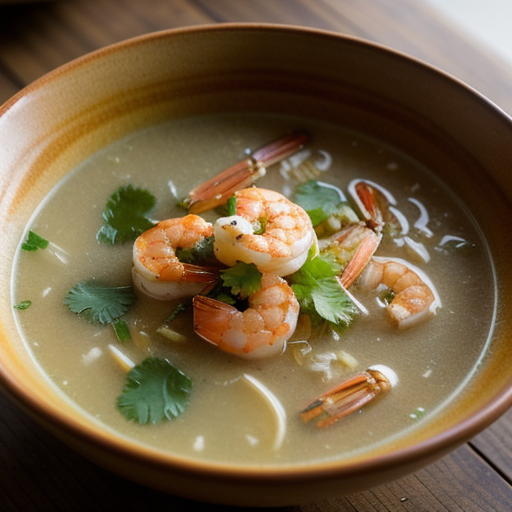 Thai Lemon Grass Soup With Shrimp recipe image