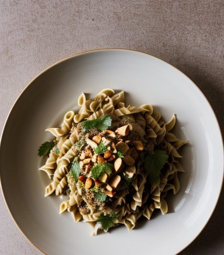 Thai Pasta Salad With Peanut Sauce (Pil recipe image