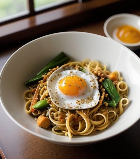 Thai Peanut Vegetables and Noodles (7.5 PTS recipe image