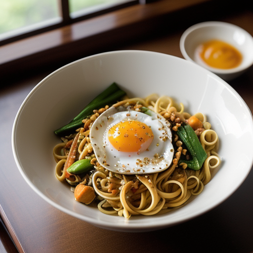 Thai Peanut Vegetables and Noodles (7.5 PTS recipe image