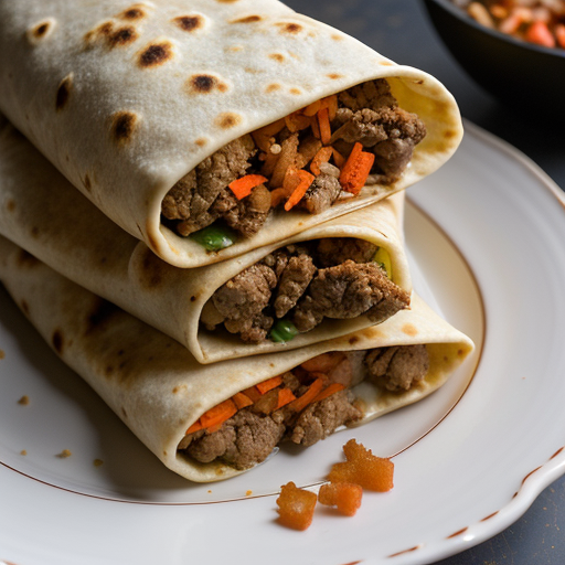 Thai Pork Burritos recipe image