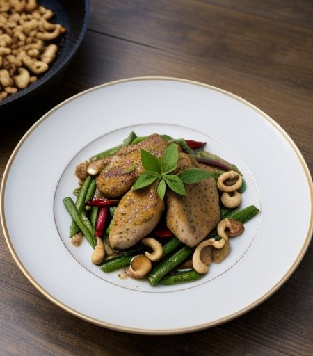 Thai Saute Chicken With Cashew Nuts recipe image