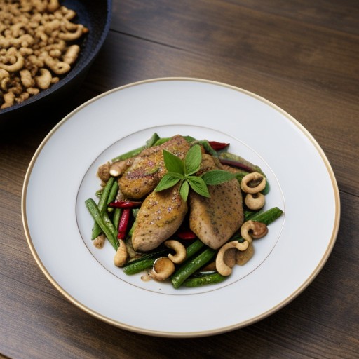 Thai Saute Chicken With Cashew Nuts recipe image