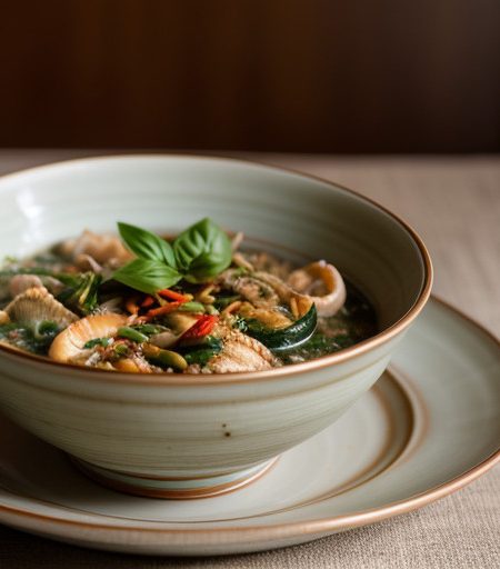 Thai Seafood Casserole With Basil recipe image