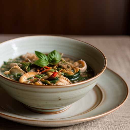 Thai Seafood Casserole With Basil recipe image