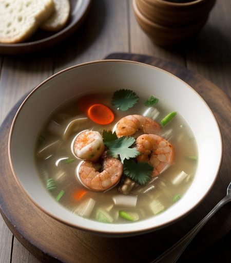 Thai Shrimp-Chicken Soup recipe image