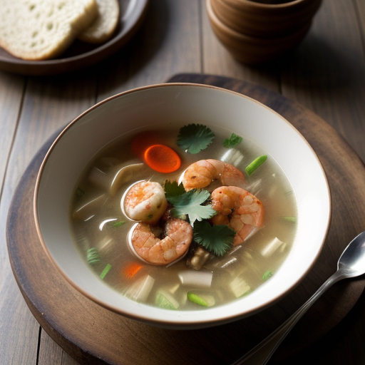 Thai Shrimp-Chicken Soup recipe image