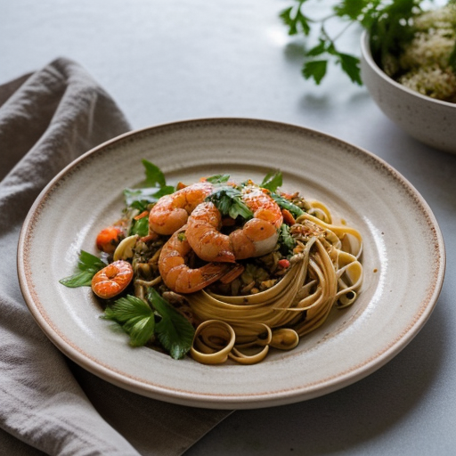 Thai Shrimp-and-Pasta Salad recipe image