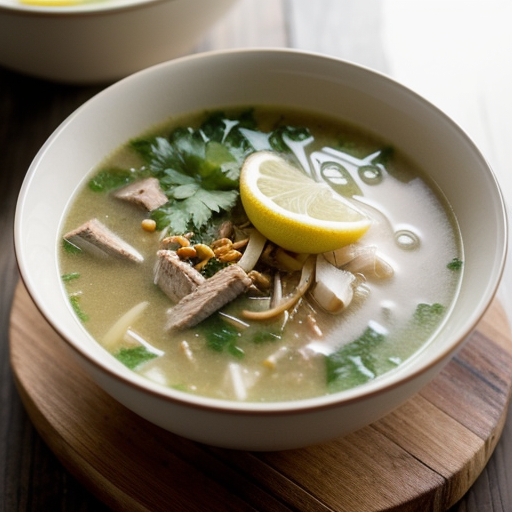 Thai Soup With Lemon Grass and Coconut recipe image
