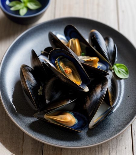 Thai Steamed Herbed Mussels recipe image