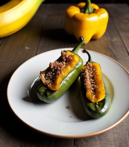 Thai Stuffed Banana Peppers recipe image