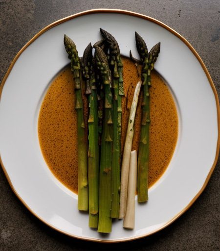 Thai-Style Asparagus W Chiles~ Garlic & Basil recipe image