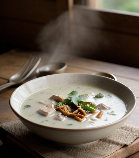 Thai-Style Chicken-Coconut Milk Soup recipe image
