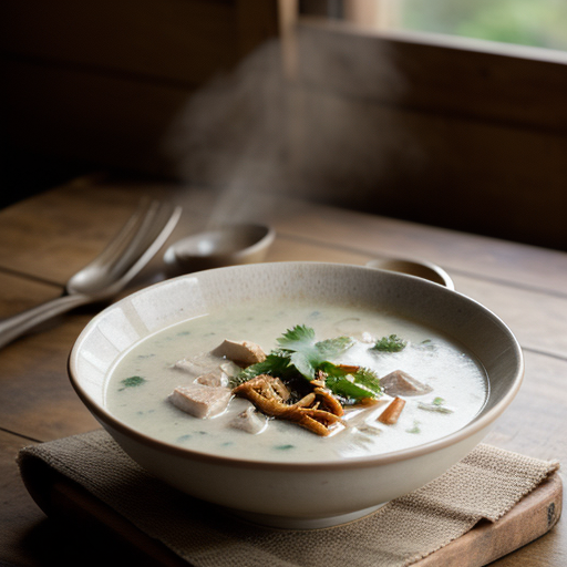 Thai-Style Chicken-Coconut Milk Soup recipe image
