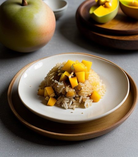 Thai Sweet Rice With Mangoes recipe image