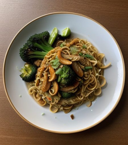 Thai Vegetarian Noodles recipe image