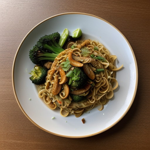 Thai Vegetarian Noodles recipe image