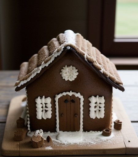 Thatched Gingerbread House 01 - Country Living recipe image
