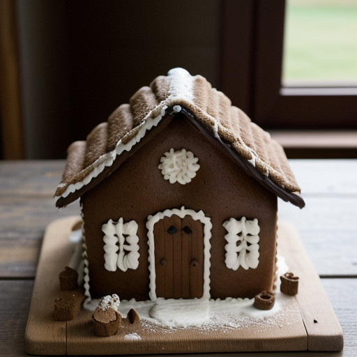 Thatched Gingerbread House 01 - Country Living recipe image