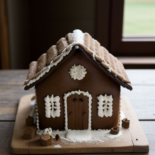 Thatched Gingerbread House 01 - Country Living recipe image